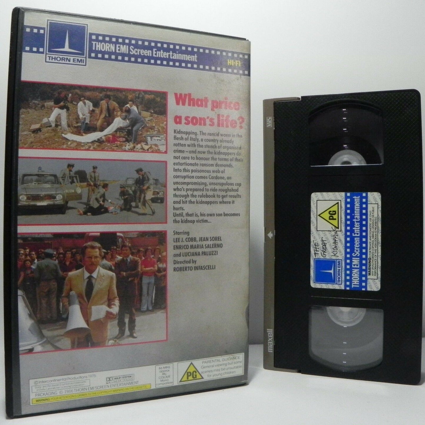 The Great Kidnapping: (1973) Italian Poliziottesco Film - Lee J. Cobb - Pal VHS-