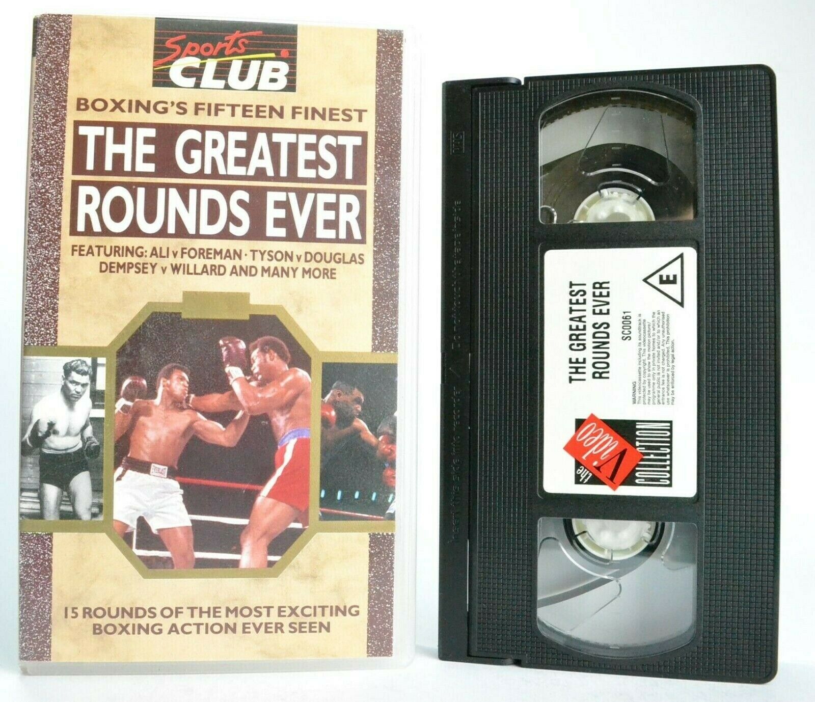 The Greatest Rounds Ever: Boxing's Fifteen Finest - Ali/Foreman/Tyson - Pal VHS-