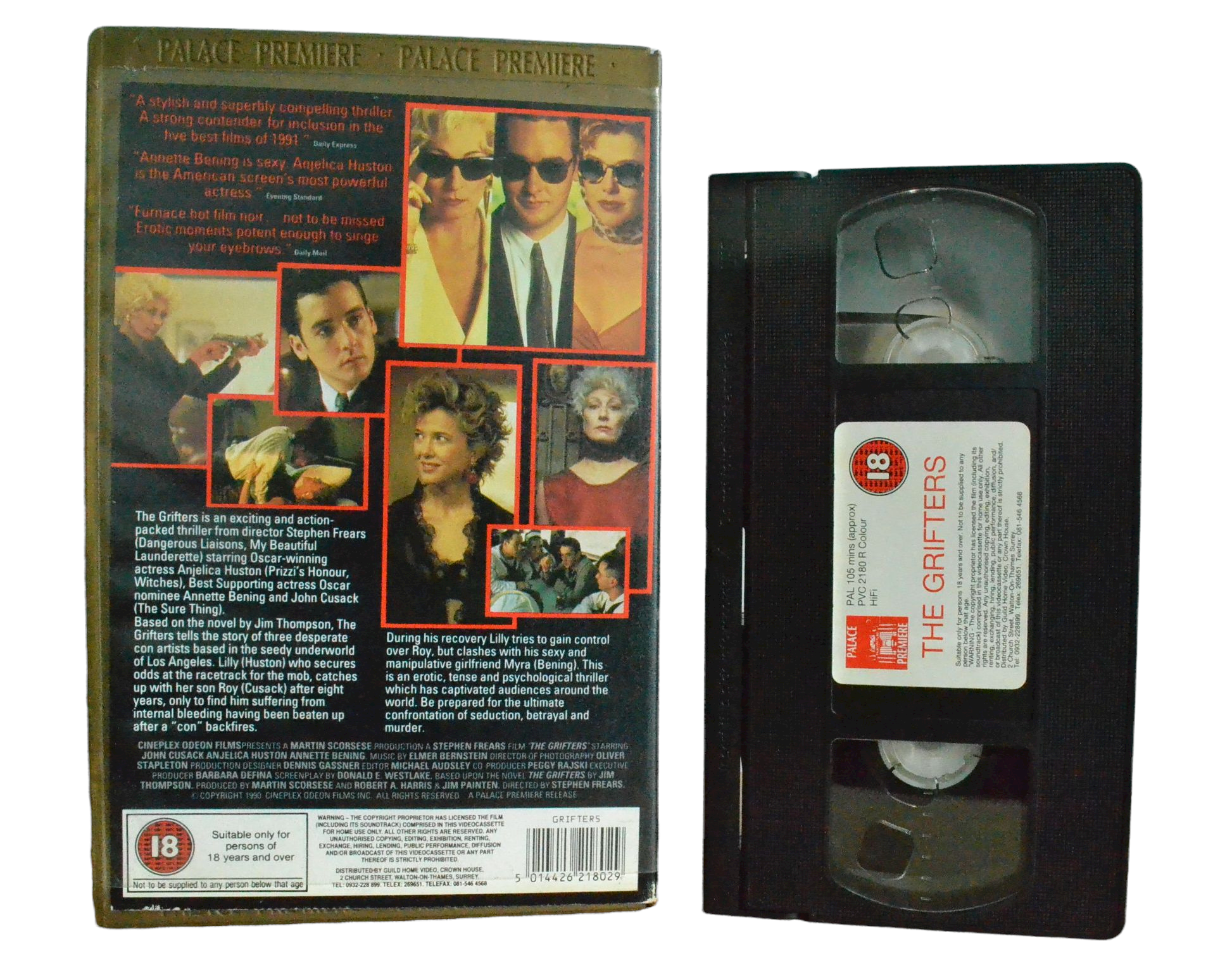 The Grifters - John Cusack - Palace Premiere - Vintage - Pal VHS-