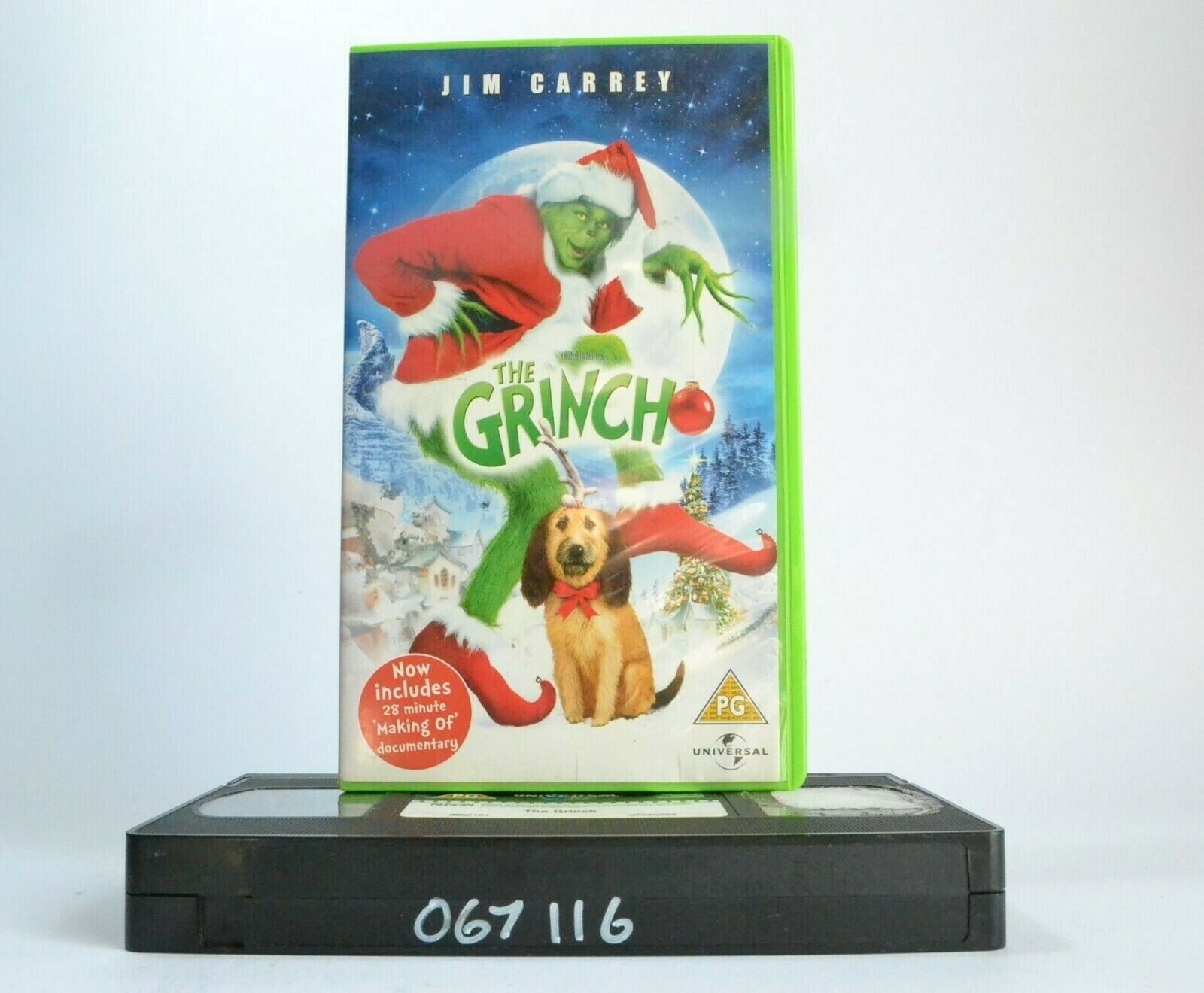 The Grinch: Christmas Fantasy Comedy - Jim Carrey - Kids - VHS-