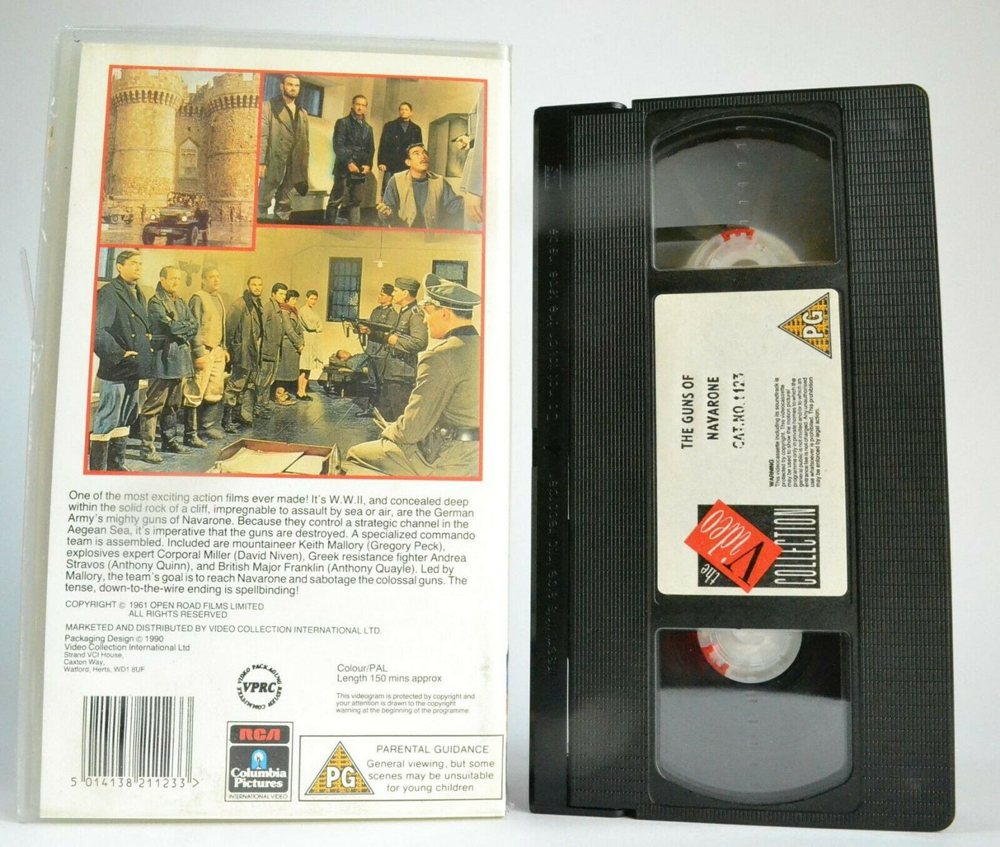 The Guns Of Navarone (1961): War Drama - Gregory Peck / Anthony Quinn - VHS-