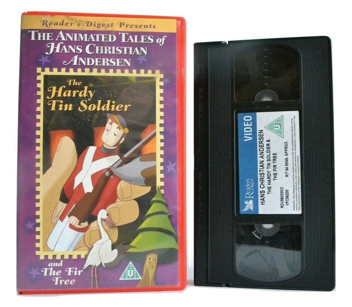 The Hardy Tin Soldier:T By H.C.Andersen Fairy Tale - Animated - Children's - VHS-