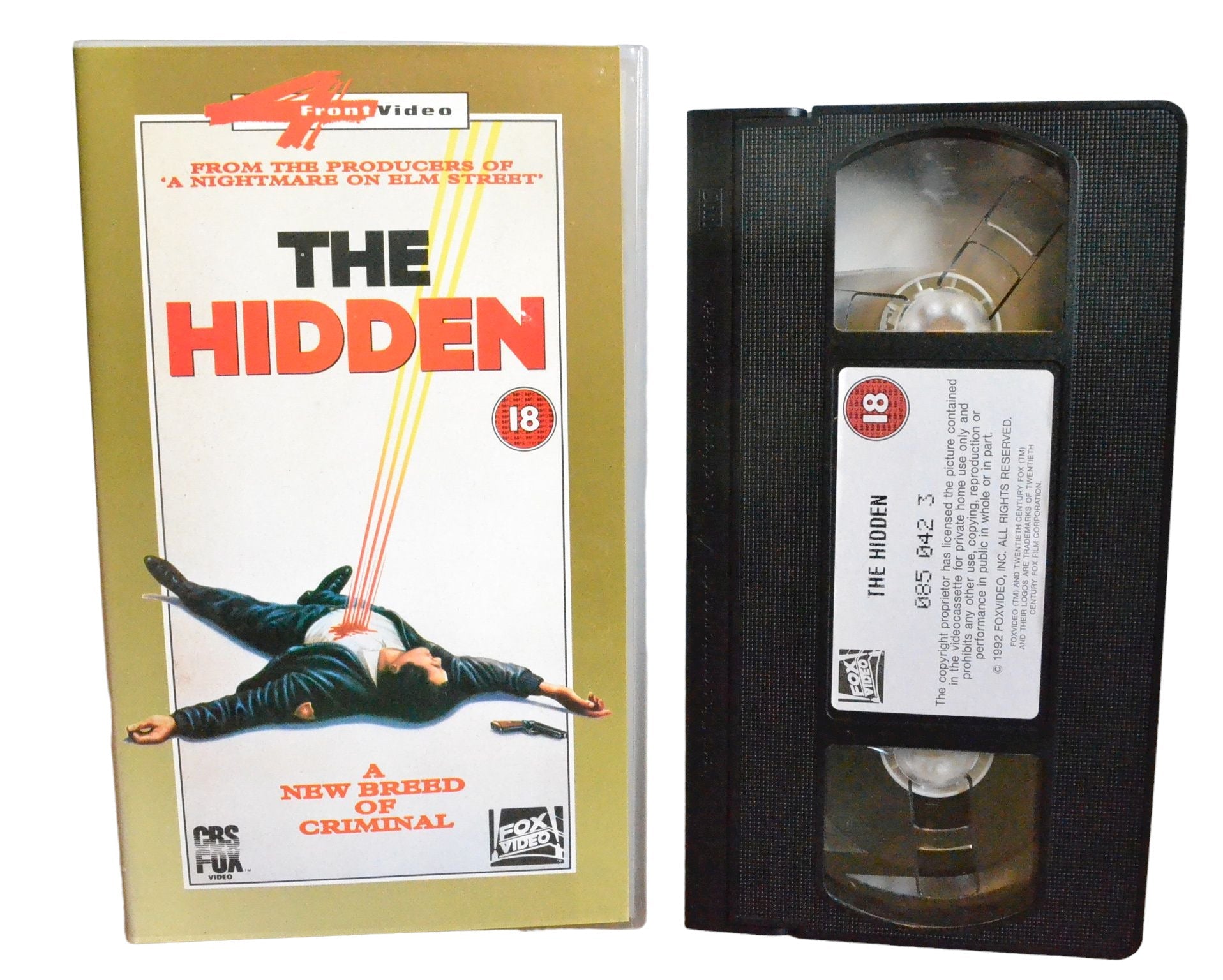 The Hidden - Kyle MacLachlan - 4 Front Video - Action - Pal - VHS-