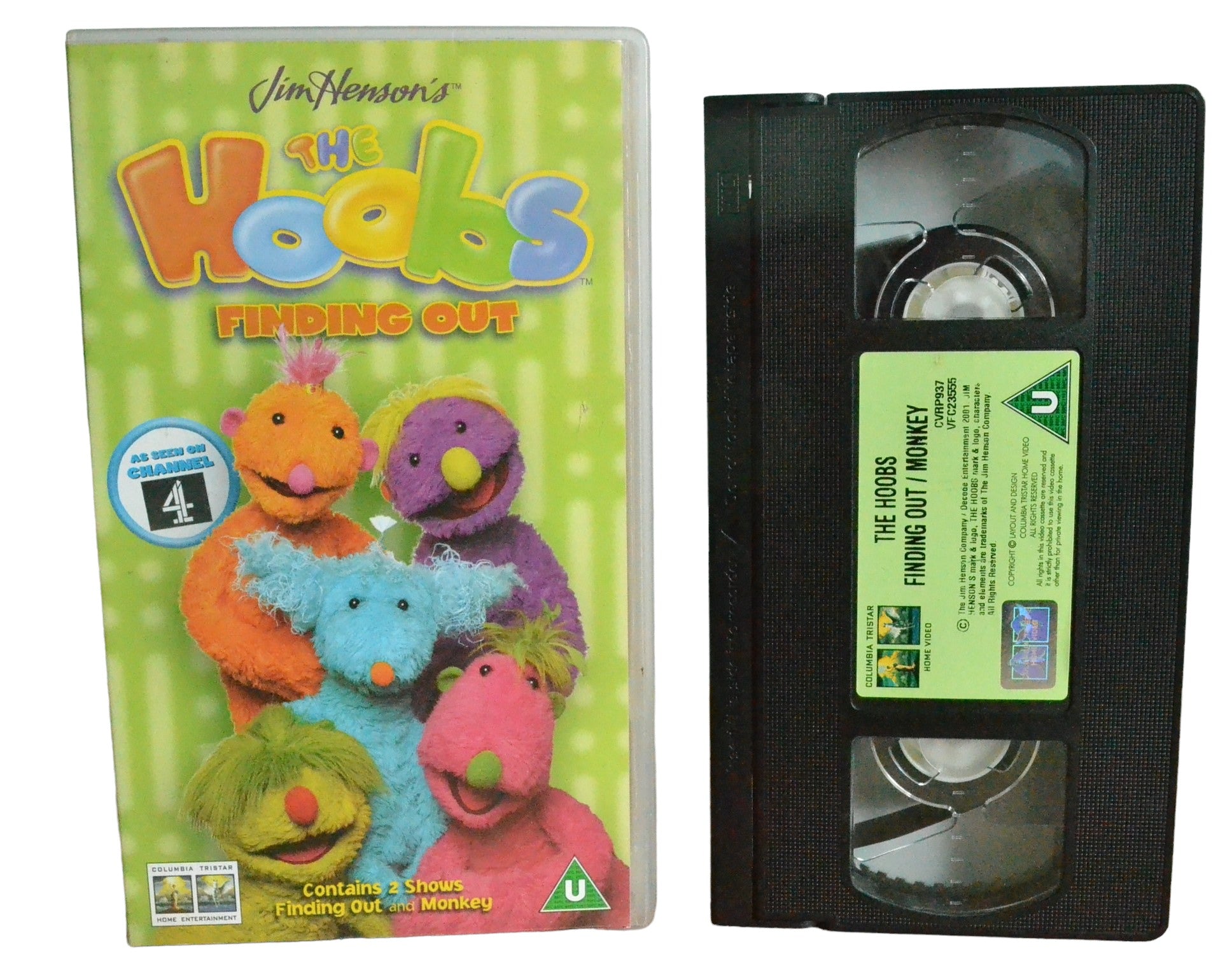 The Hoobs Finding Out / Monkey - Columbia Tristar Home Video - CVRP937 - Children - Pal - VHS-