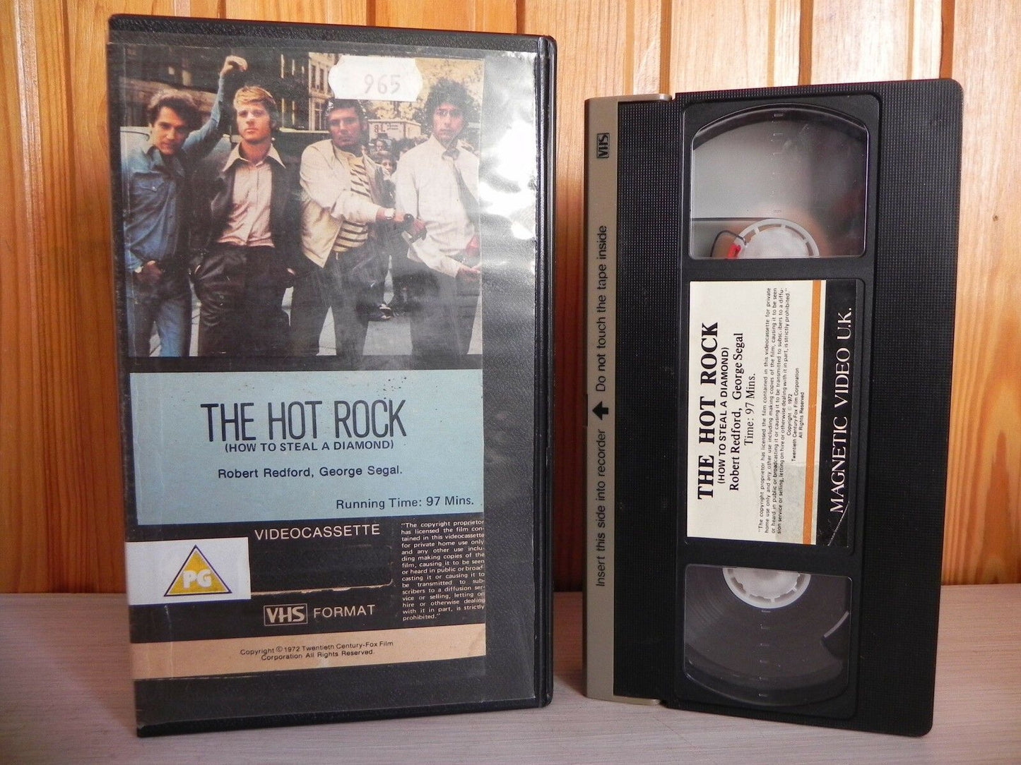 The Hot Rock - (How To Steal A Diamond) - Cut Carton - Magnetic - Redford - VHS-