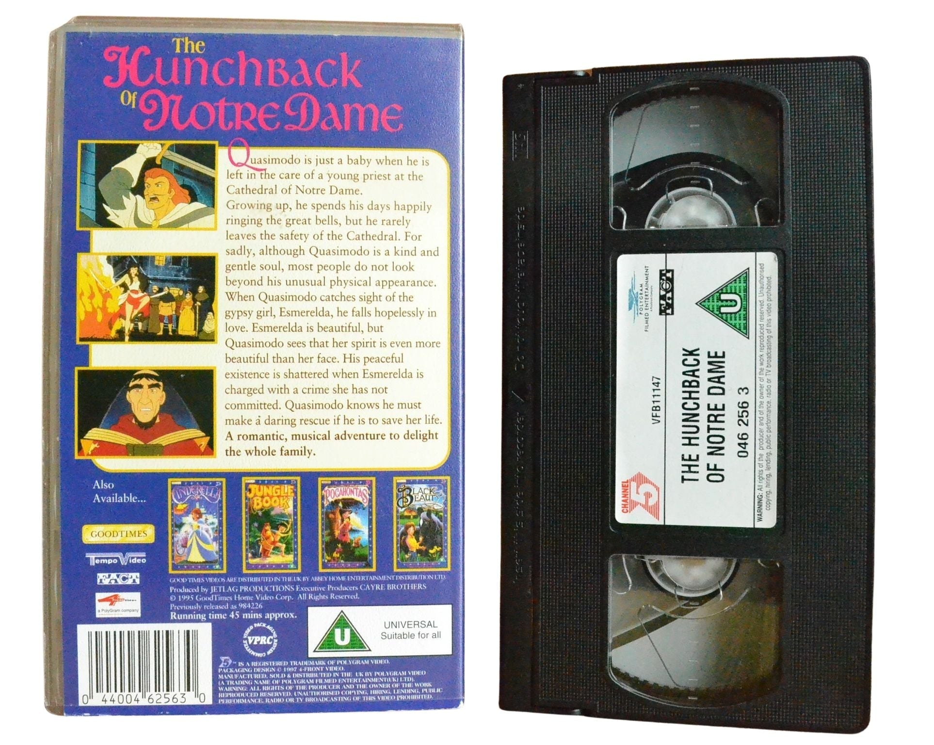 The Hunchback of Notre Dame - Children’s - Pal VHS-