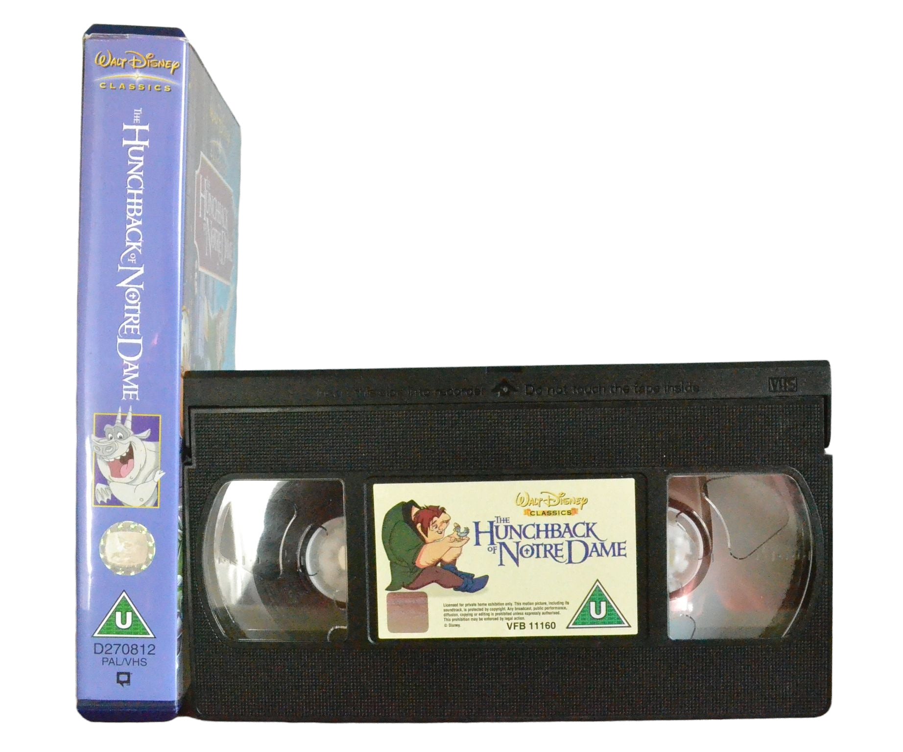 The Hunchback of Notre Dame - Walt Disney Classics - Children's - Pal VHS-