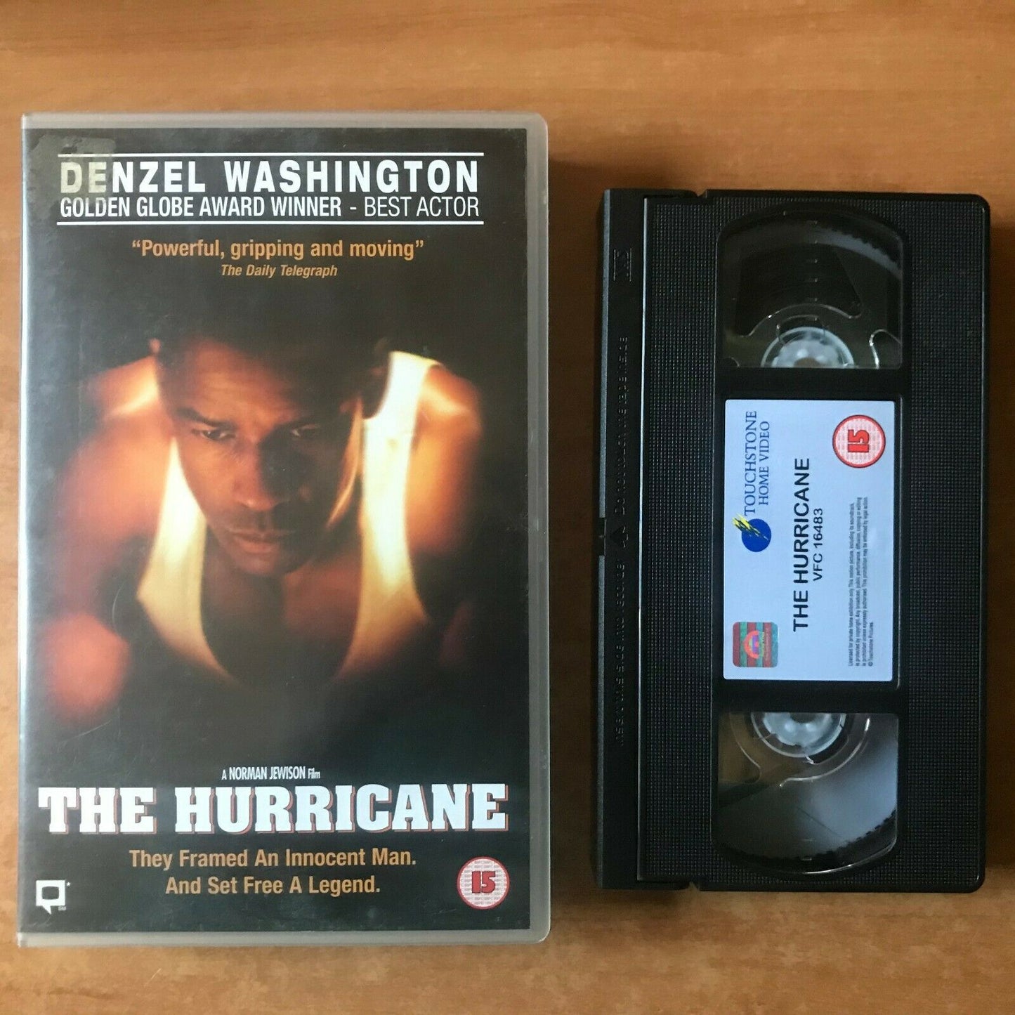 The Hurricane [Rubin Carter] Biographical Drama (Big Box) Denzel Washington VHS-