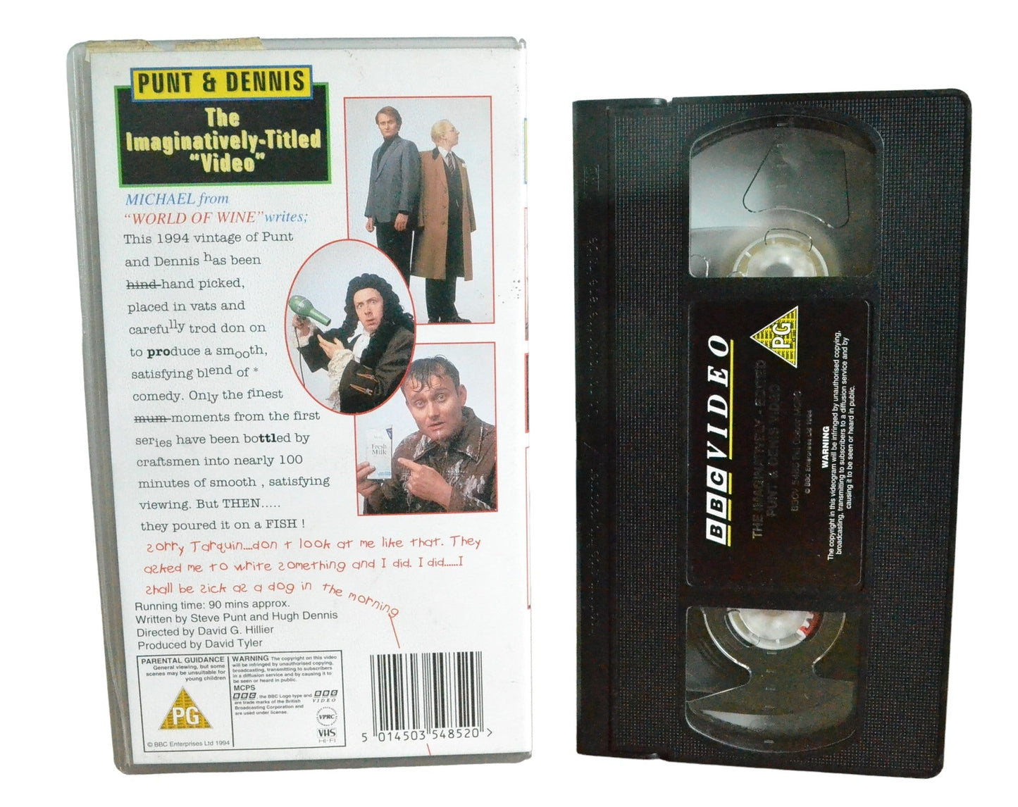 The Imaginatively - Edited Punt & Dennis - Steve Punt - BBC Video - BBCV5485 - Comedy - Pal - VHS-