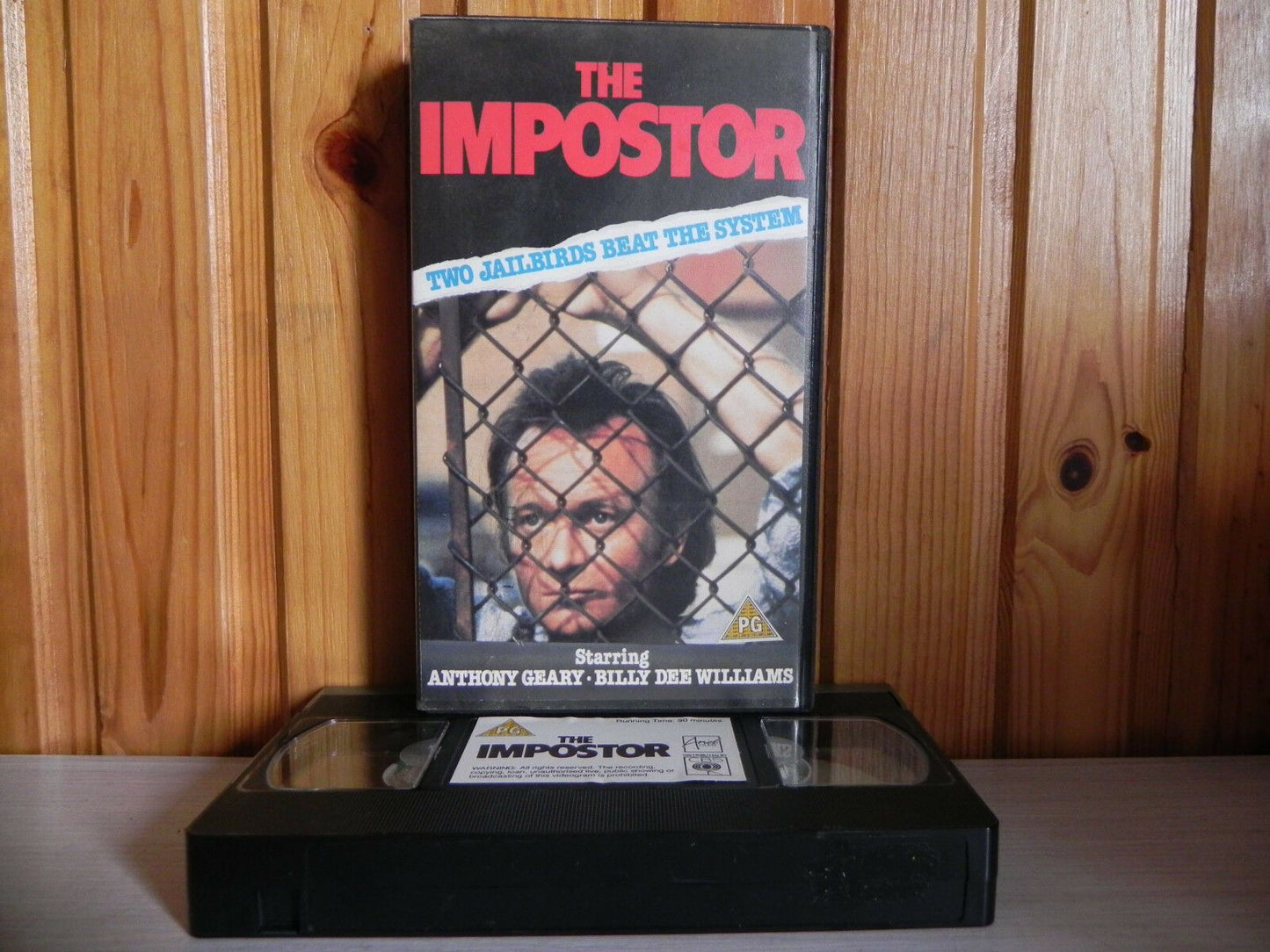 The Imposter - Prison Exploitation - Billy Williams -Tony Geary - Pre-Cert - VHS-