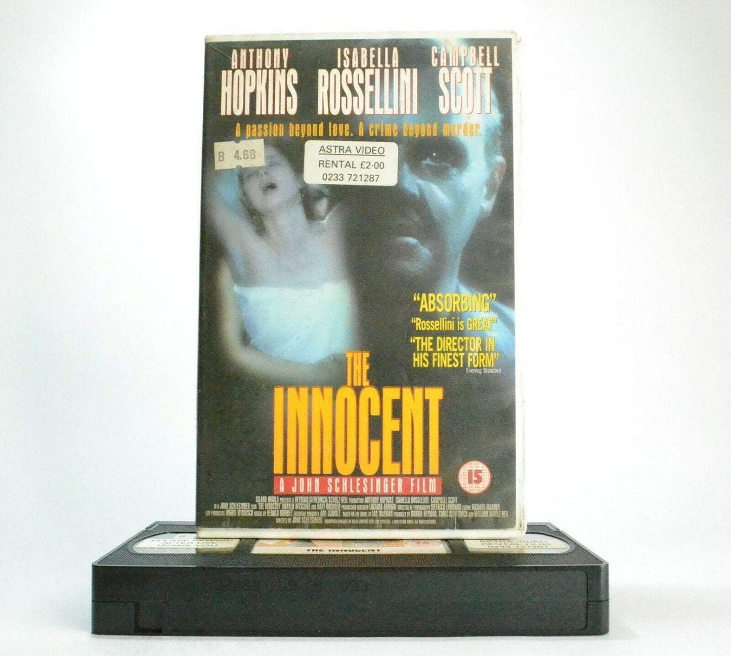 The Innocent: Based On I.McEwan Novel - Drama - A.Hopkins/I.Rossellini - Pal VHS-