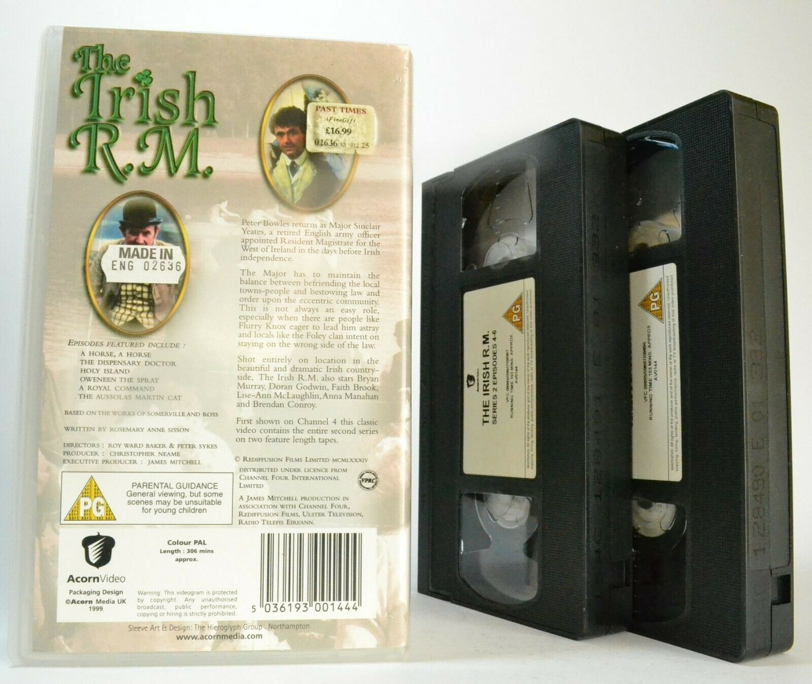 The Irish R.M. [Series 2] TV Series - Drama - 'Holy Island' - Peter Bowles - VHS-