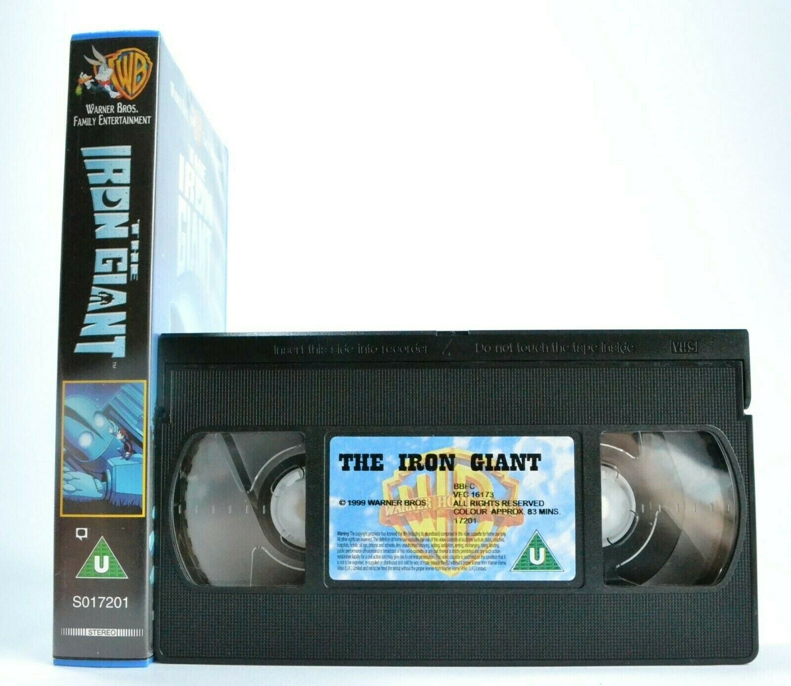 The Iron Giant: (1999) Warner Bros - Sci-Fi/Animated Adventure - Kids - Pal VHS-