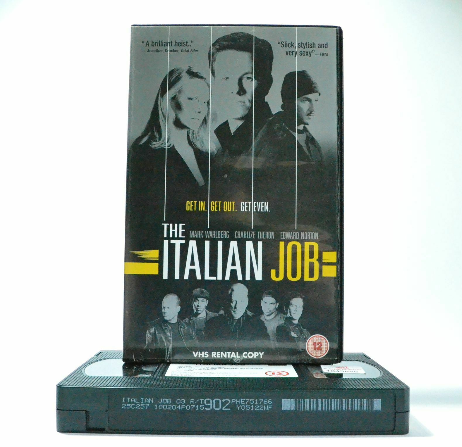 The Italian Job: Action (2003) - Large Box - Charlize Theron/Edward Norton - VHS-