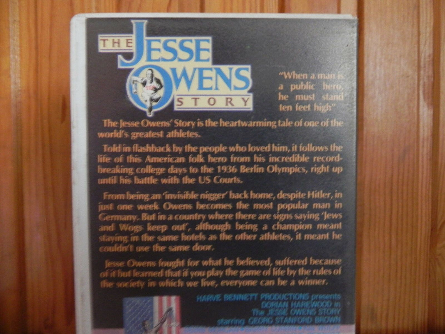 The Jesse Owens Story - Sports - Original 1984 Video - CIC Release - 2119 - VHS-