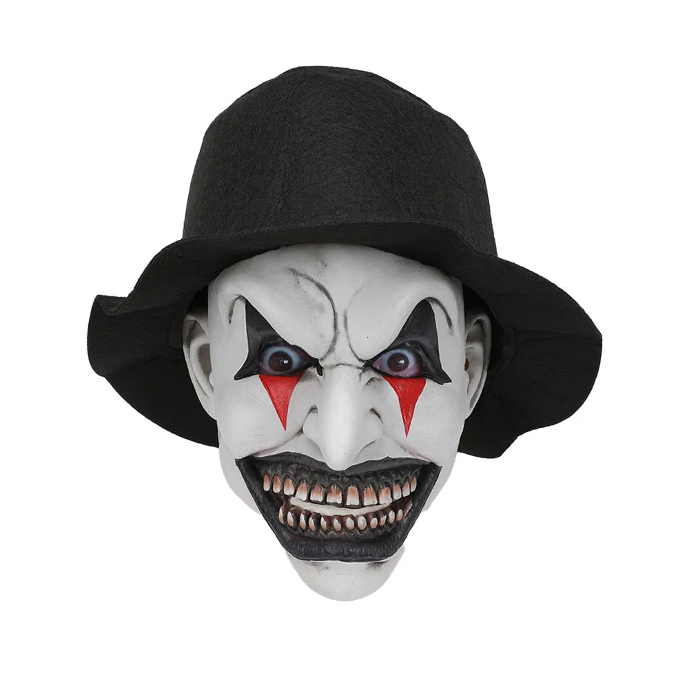 The Jester Joker Mask - Creepy Clown Helmet - Cosplay for Halloween - Carnival Party Prop-