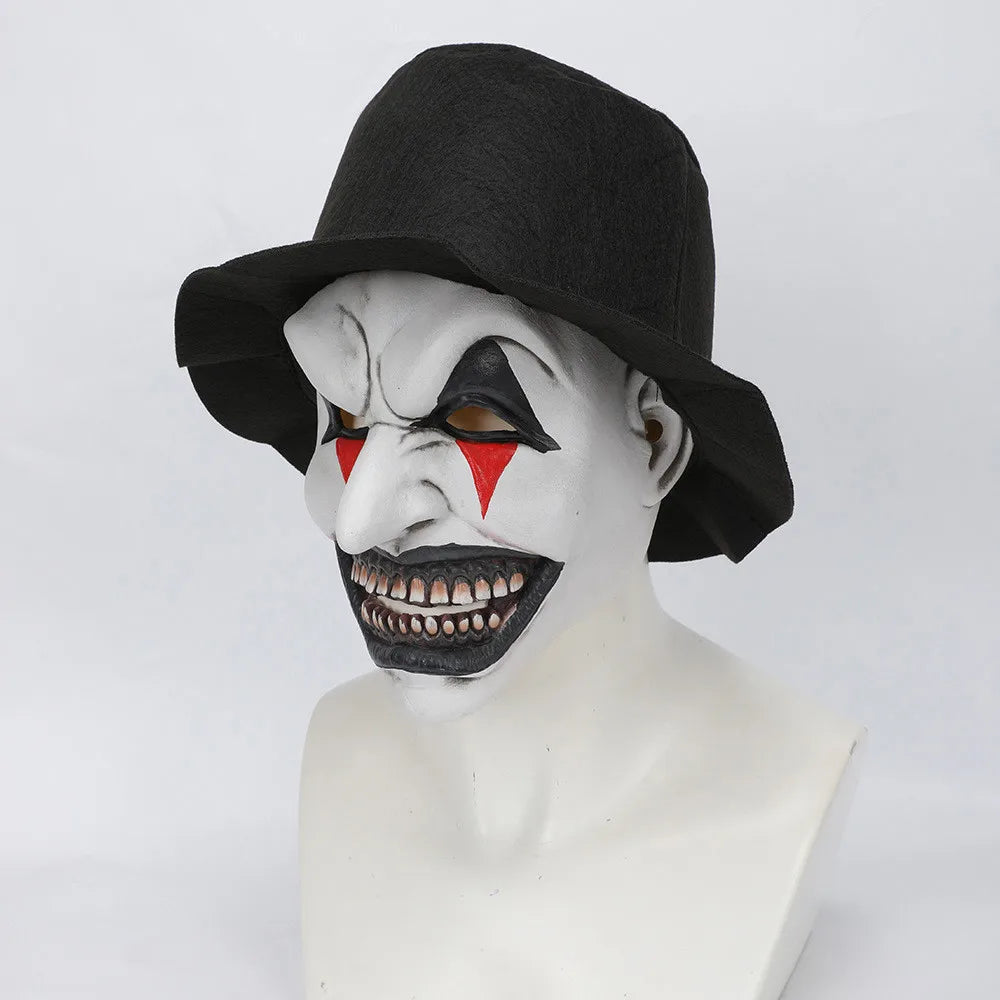 The Jester Joker Mask - Creepy Clown Helmet - Cosplay for Halloween - Carnival Party Prop-