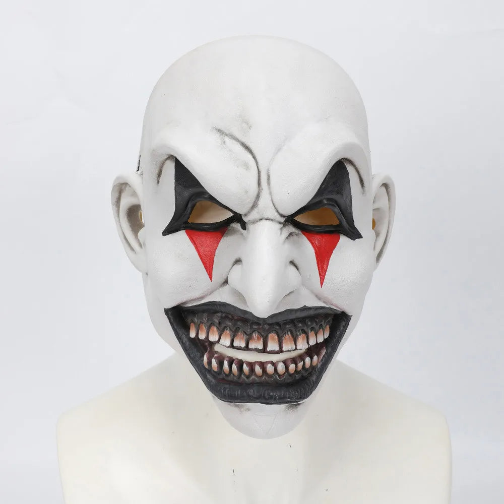 The Jester Joker Mask - Creepy Clown Helmet - Cosplay for Halloween - Carnival Party Prop-clown mask-