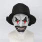 The Jester Joker Mask - Creepy Clown Helmet - Cosplay for Halloween - Carnival Party Prop-clown mask with hat-