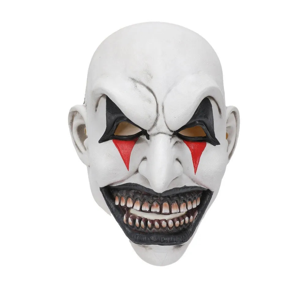 The Jester Joker Mask - Creepy Clown Helmet - Cosplay for Halloween - Carnival Party Prop-