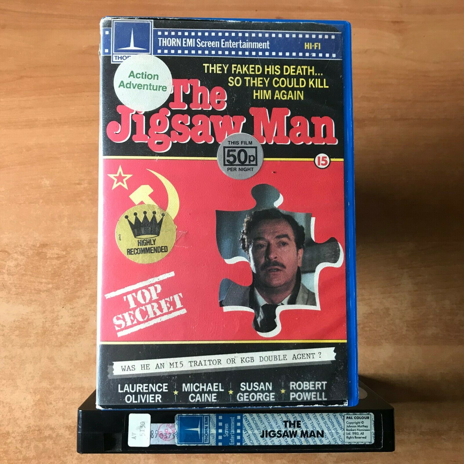 The Jigsaw Man; [Thorn EMI] Thriller - Big Box [Rental] Michael Caine - Pal VHS-