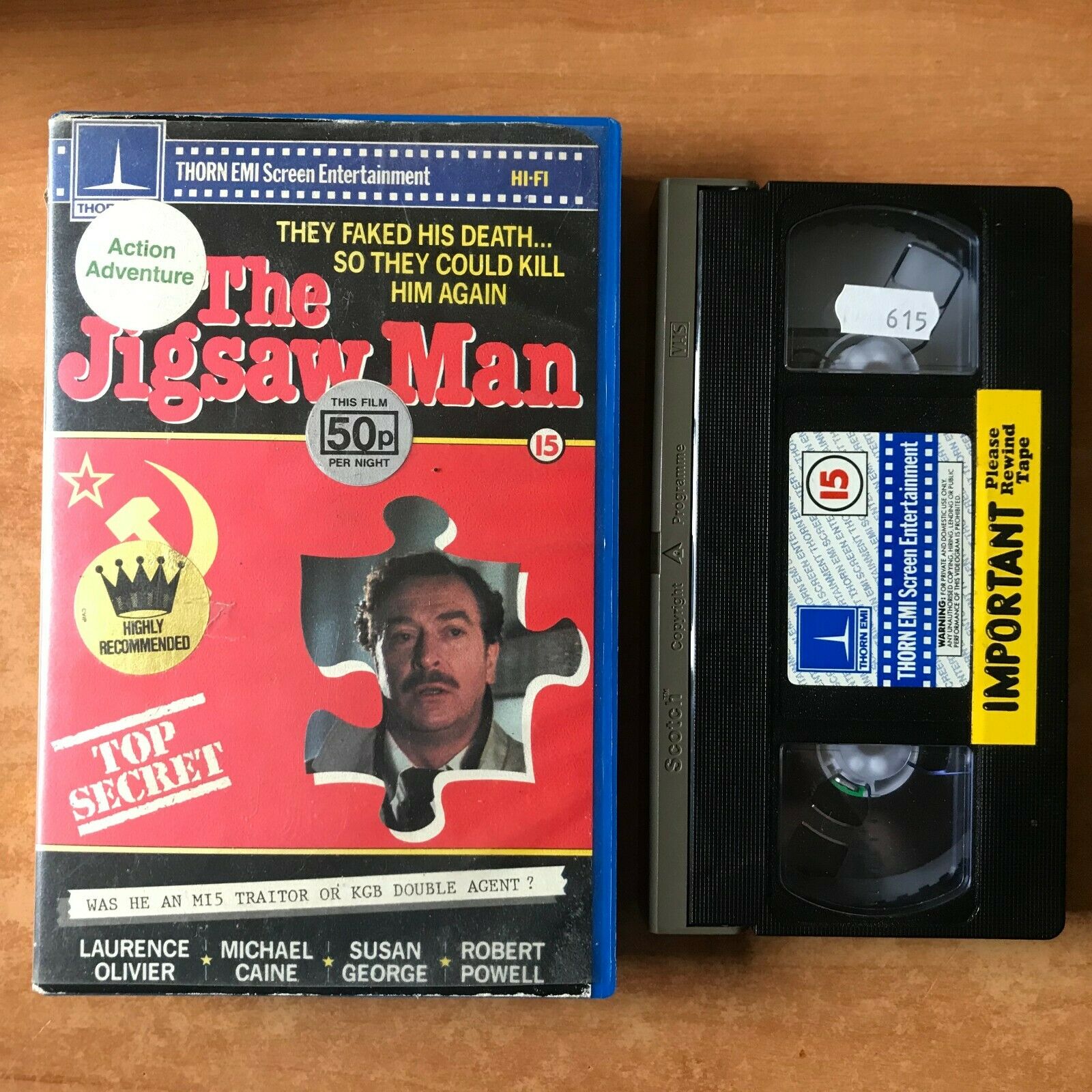 The Jigsaw Man; [Thorn EMI] Thriller - Big Box [Rental] Michael Caine - Pal VHS-