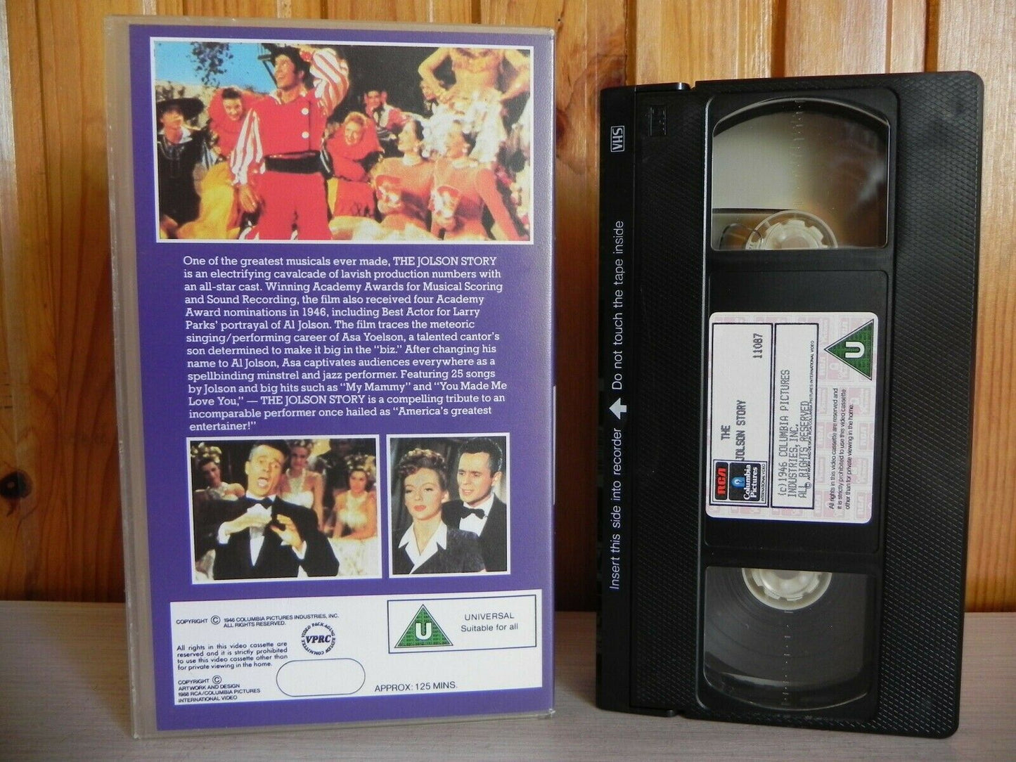 The Jolson Story - Columbia - Musical - Larry Parks - Evelyn Keyes - Pal VHS-