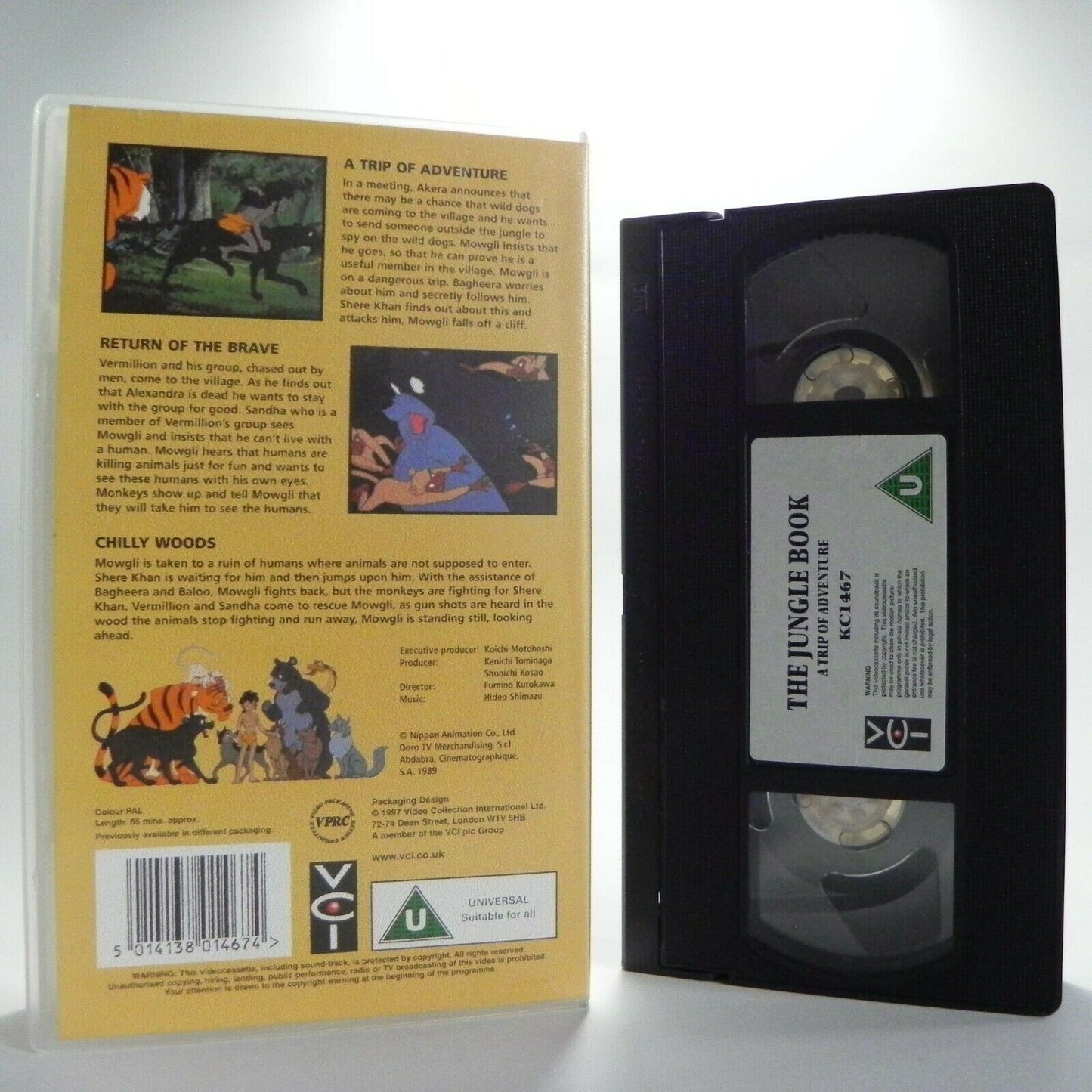 The Jungle Book: A Trip Of Adventure - 3 Episodes - Classic Stories - Kids - VHS-