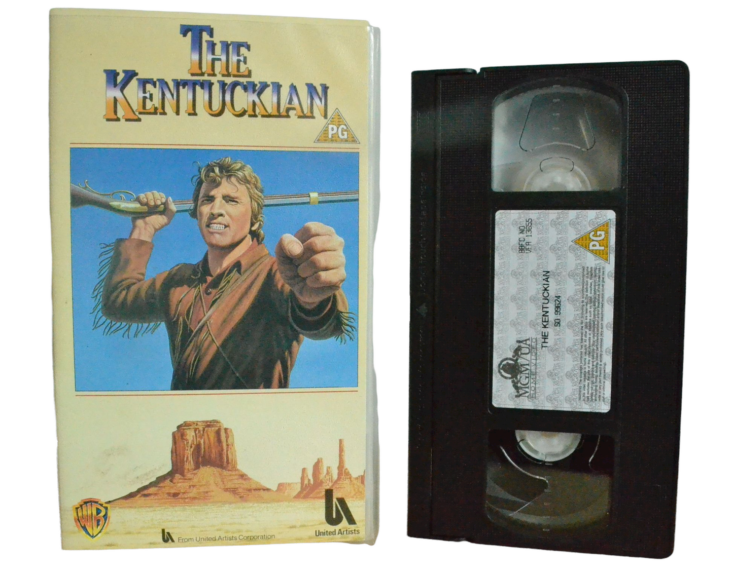 The Kentuckian - Burt Lancaster - Werner home video - Vintage - Pal VHS-