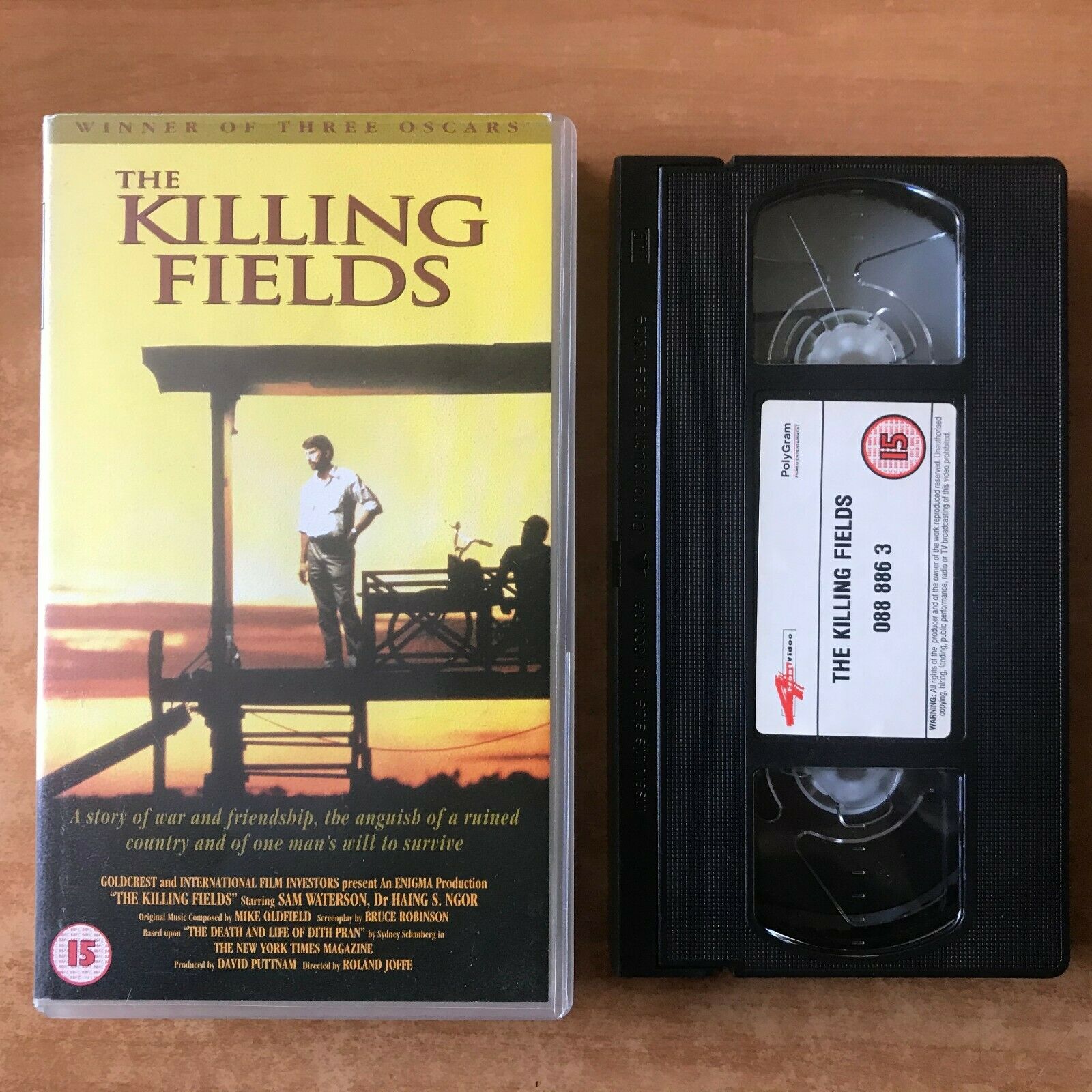 The Killing Fields (1984): Drama; [Three Oscar Winner] Sam Waterson - Pal VHS-