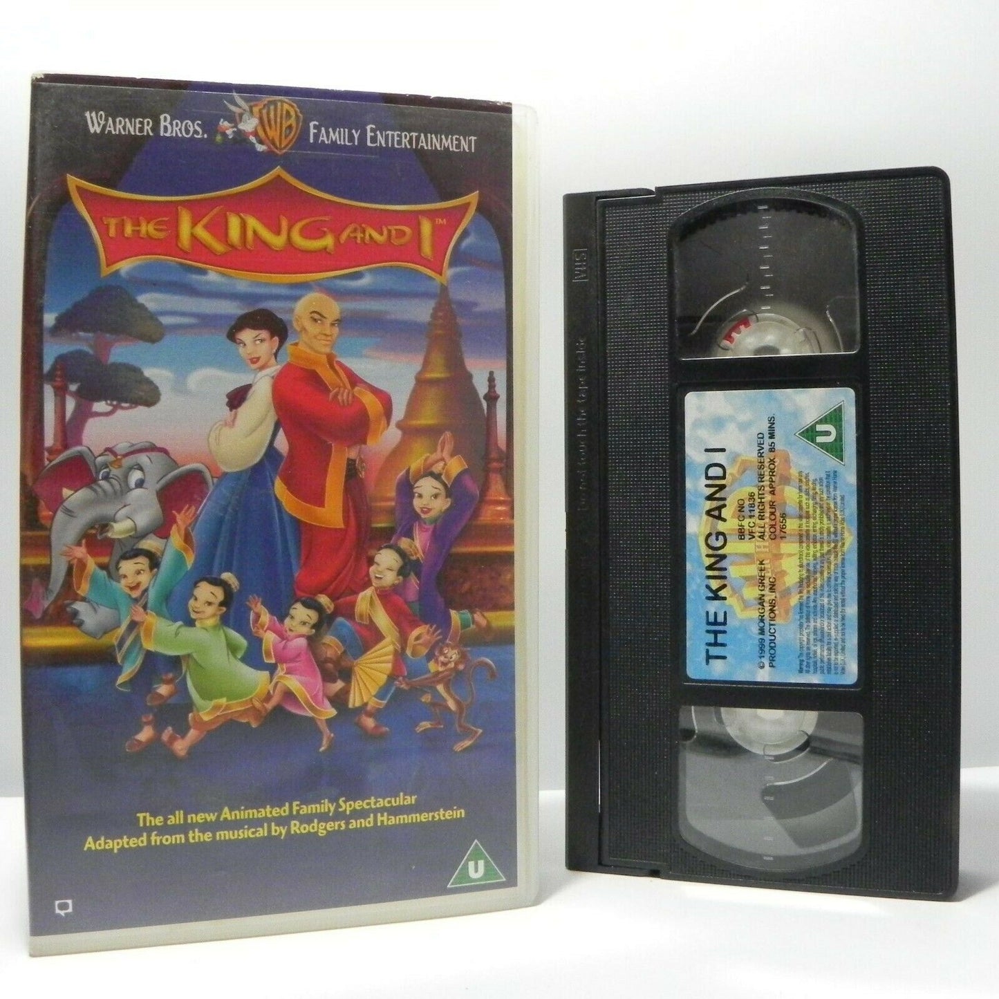 The King And I - Spectacular Animation - Musical - Classic Story - Kids - VHS-