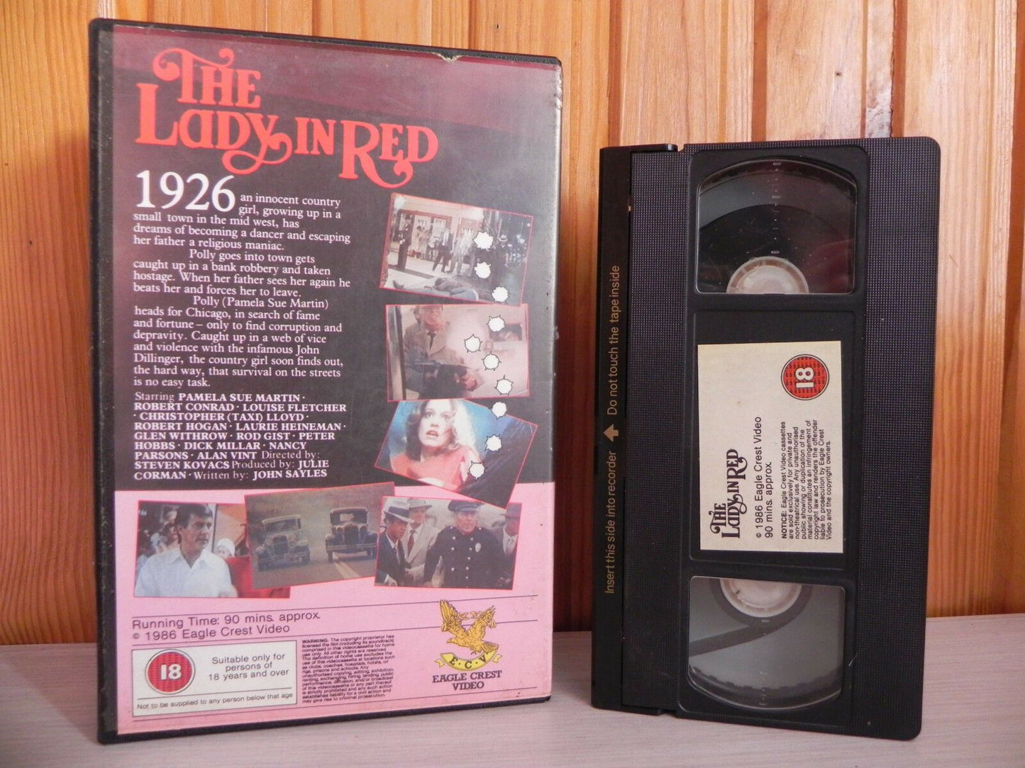 The Lady In Red - Pamela Sue Martin - Big-Box - 1986 - Eagle Crest Video - VHS-