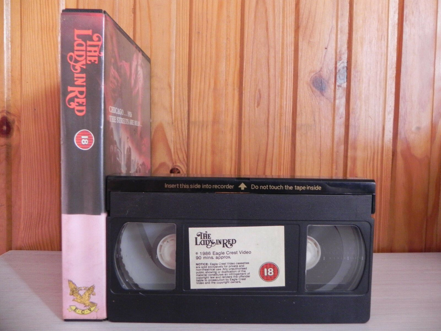 The Lady In Red - Pamela Sue Martin - Big-Box - 1986 - Eagle Crest Video - VHS-