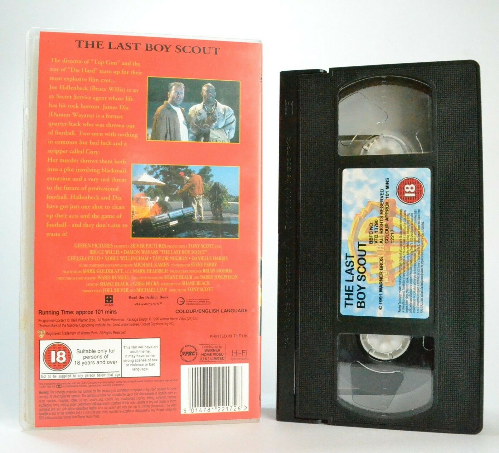 The Last Boy Scout: Film By T.Scott - Action Comedy - B.Willis/D.Wayans - VHS-