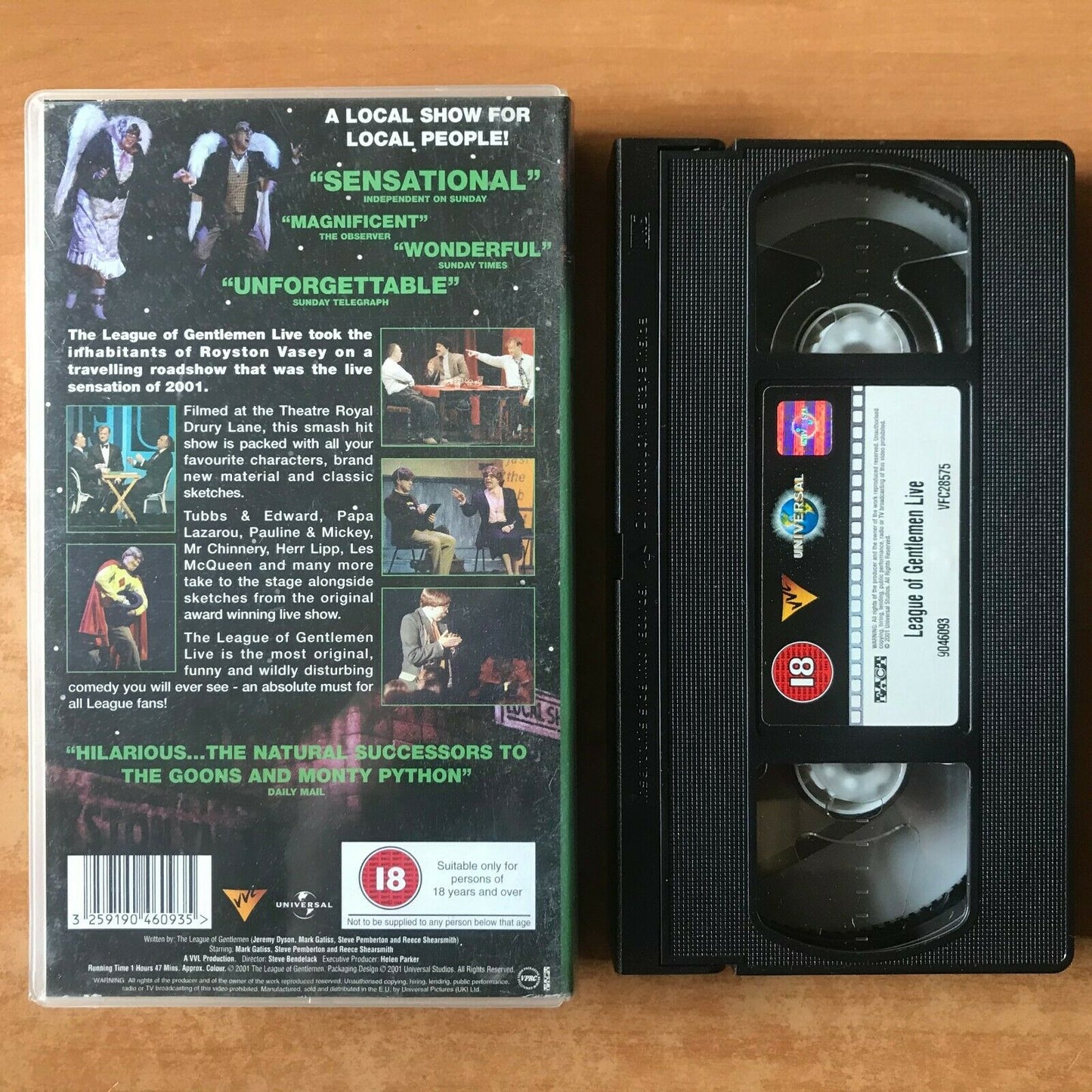 The League Of Gentelmen: Live At Dury Lane (2001); Comedy - Mark Gatiss - VHS-