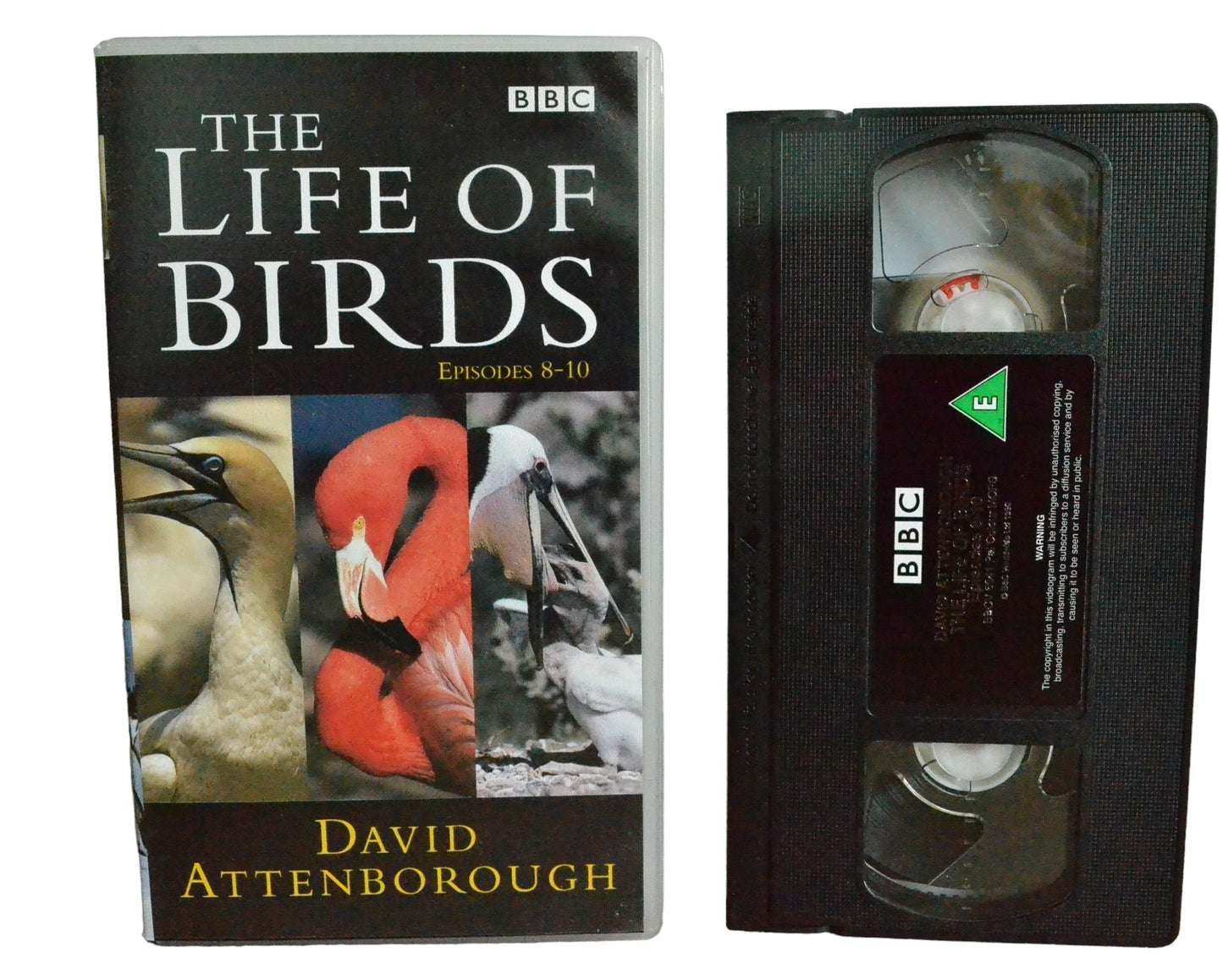 The Life Of Birds (Episodes 8 - 10) - David Attenborough - BBC Video - BBCV6641 - Drama - Pal - VHS-