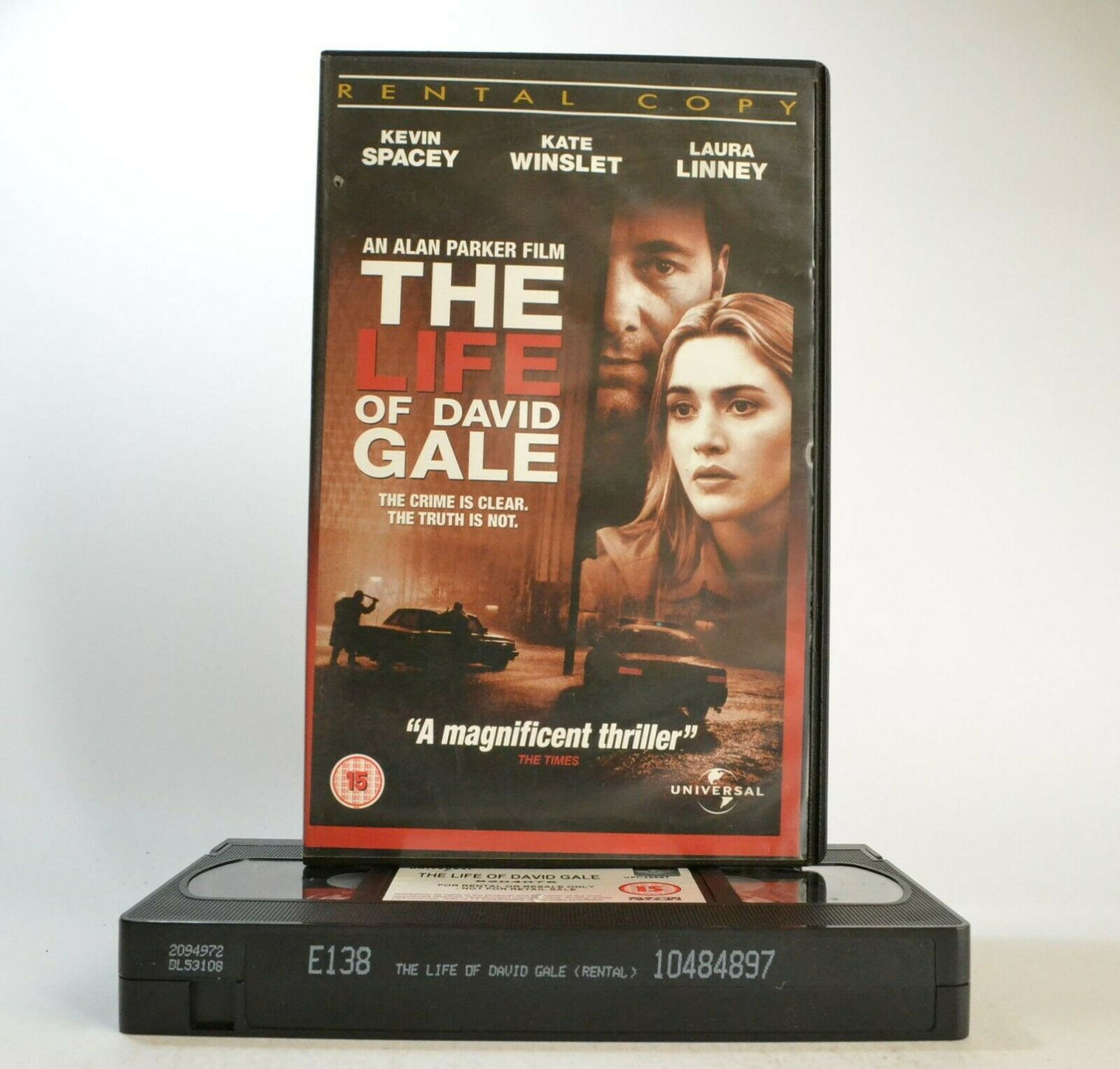 The Life Of David Gale: An A.Parker Film - Drama - Large Box - Ex-Rental - VHS-