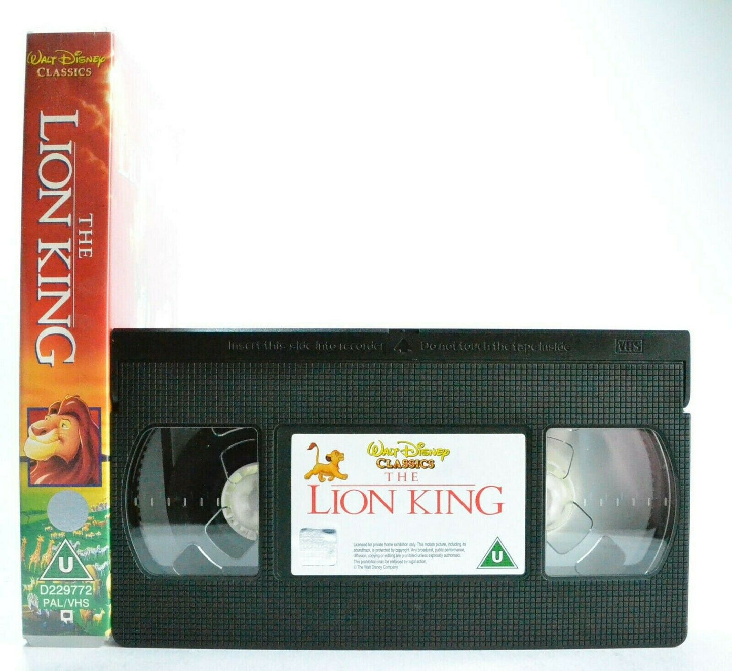 The Lion King: 1st Cinema Filler - Walt Disney Classic - Children's - Pal VHS-