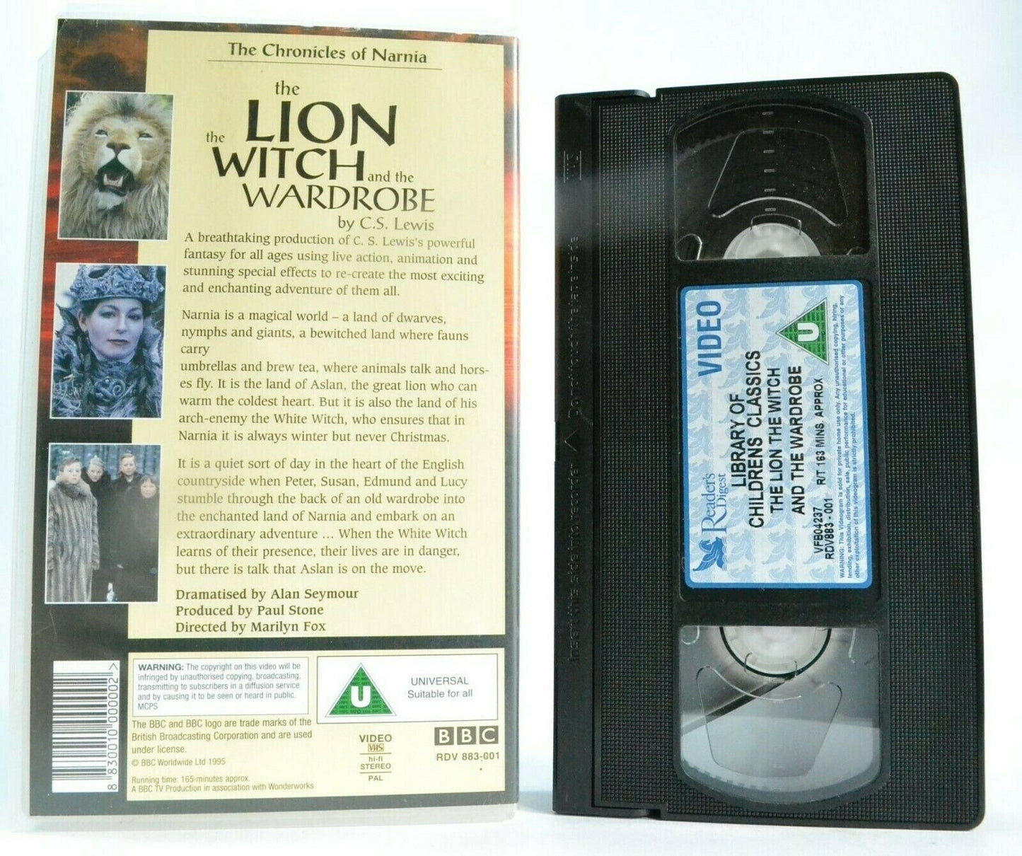 The Lion, The Witch And The Wardrobe (Chronicels Of Narnia) -<C.S.Lewis>- VHS-