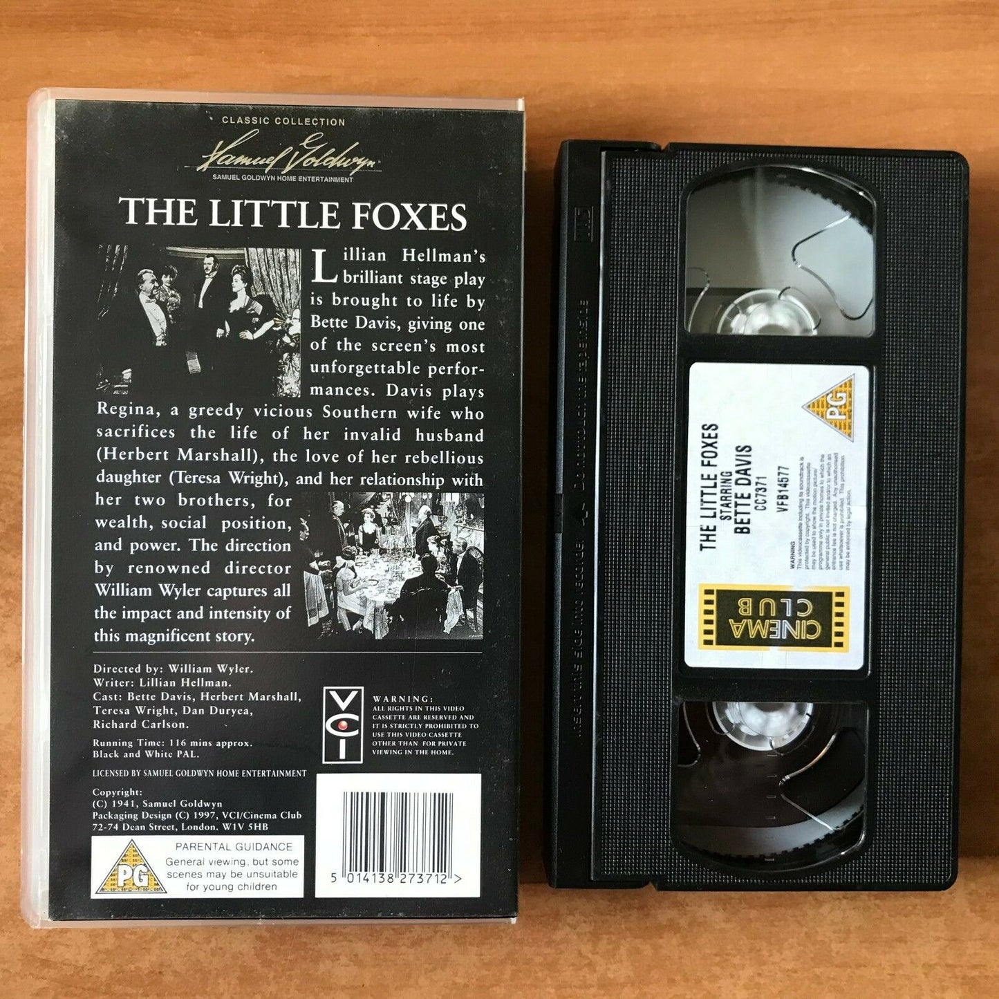 The Little Foxes (1941): Romantic Drama - Bette Davis / Teresa Wright - Pal VHS-