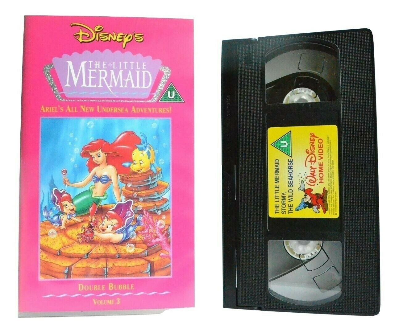 The Little Mermaid: Double Bubble, Vol.3 - Walt Disney - Animated - Kids - VHS-