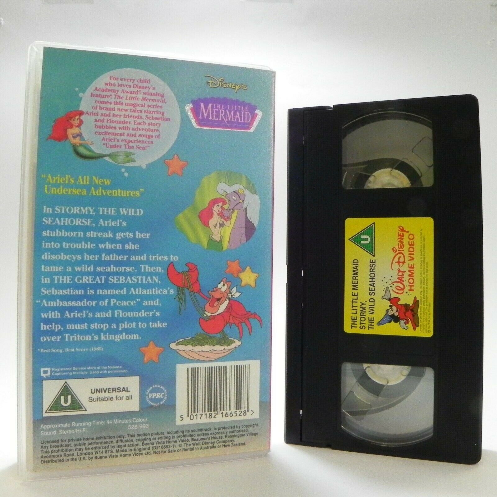 The Little Mermaid: Stormy, The Wild Seahorse - Vol. 2 - Animated - Kids - VHS-