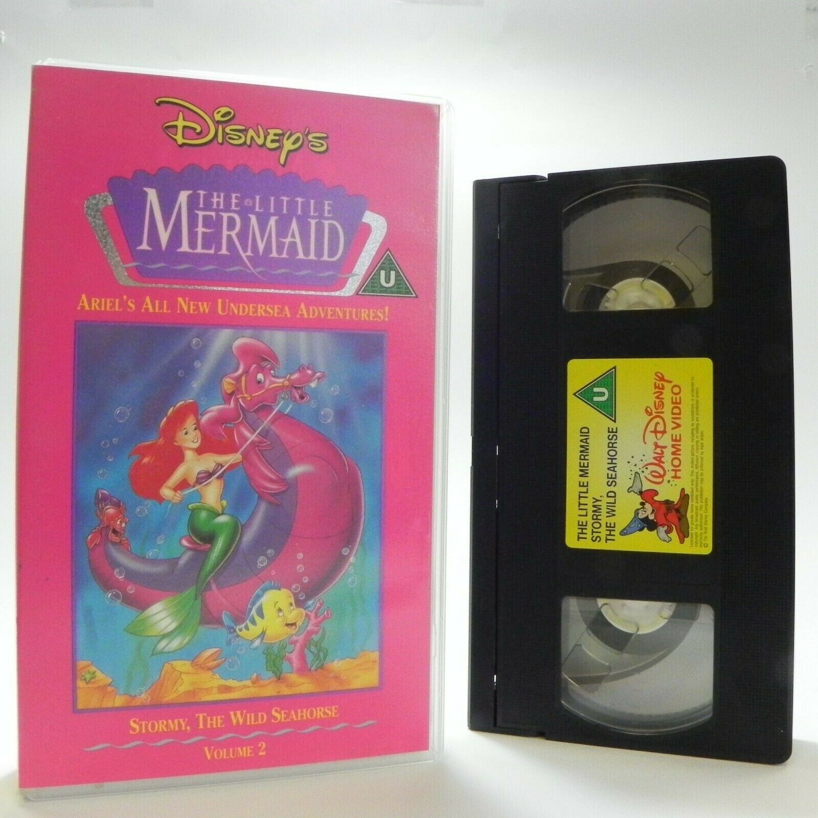 The Little Mermaid: Stormy, The Wild Seahorse - Vol. 2 - Animated - Kids - VHS-