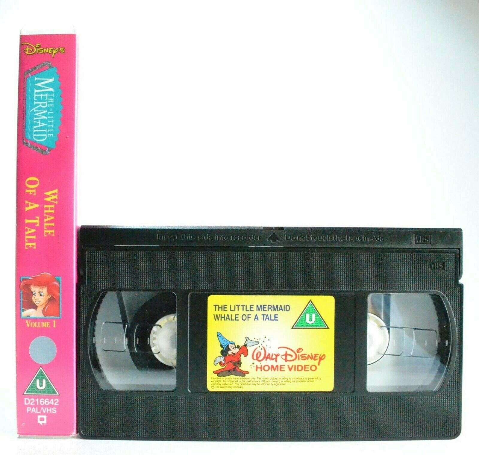 The Little Mermaid - Vol.1 - Whale Of A Tale - Disney - Adventure - Kids - VHS-