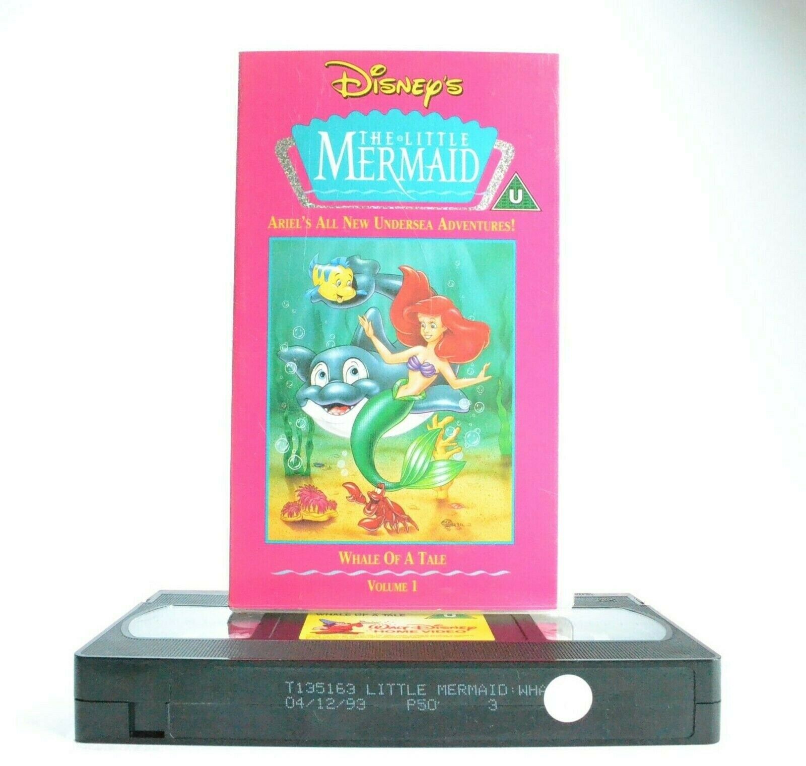 The Little Mermaid - Vol.1 - Whale Of A Tale - Disney - Adventure - Kids - VHS-