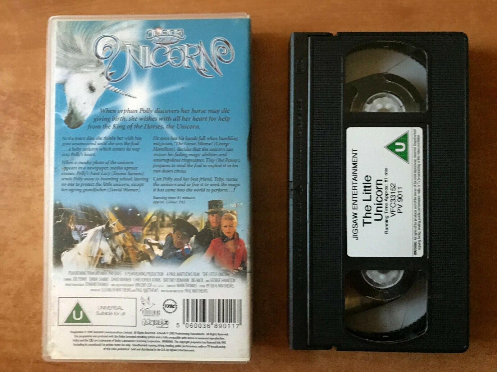 The Little Unicorn (1998): Fantasy Adventure [Joe Penny] Children's - Pal VHS-