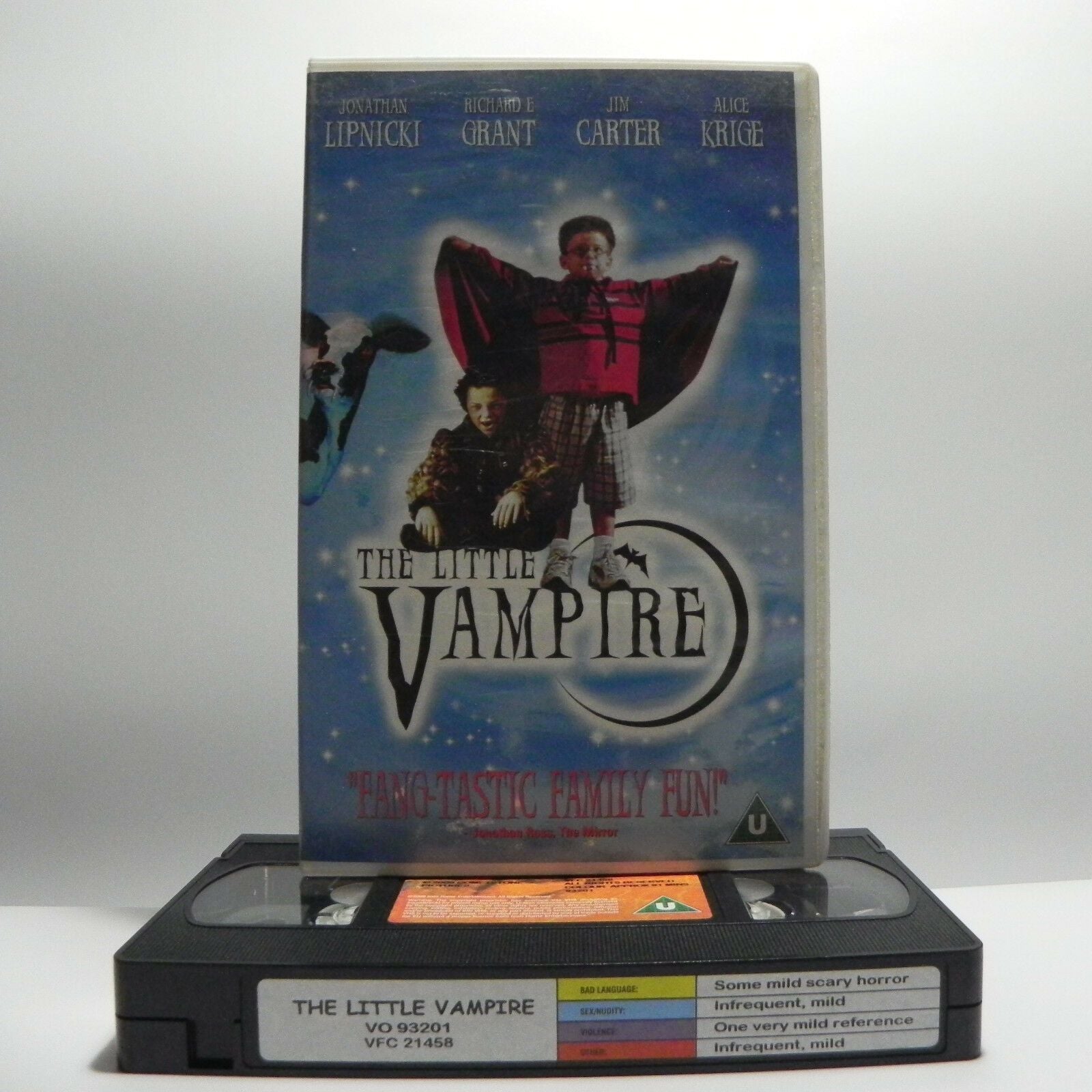 The Little Vampire: Large Box Ex-Rental - Fantasy - Jonathan Lipnicki - Pal VHS-