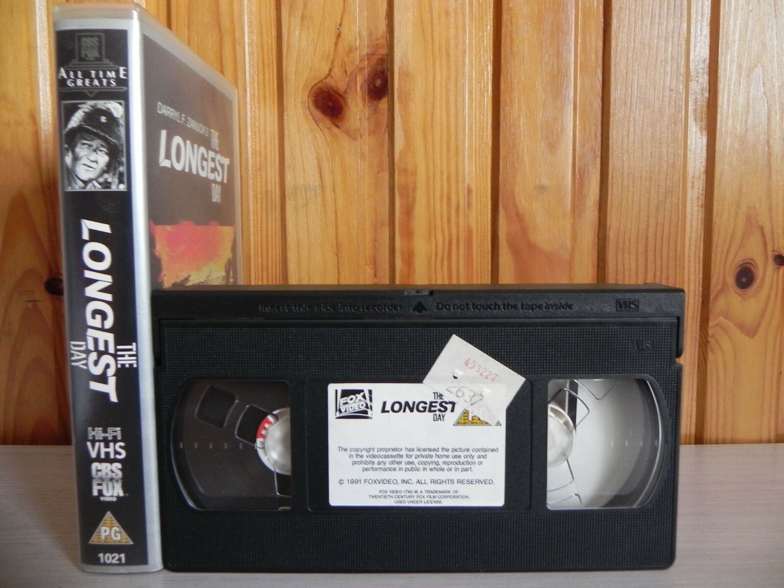 The Longest Day - CBS/FOX - Most Successful War Film Ever Made - Pal VHS-