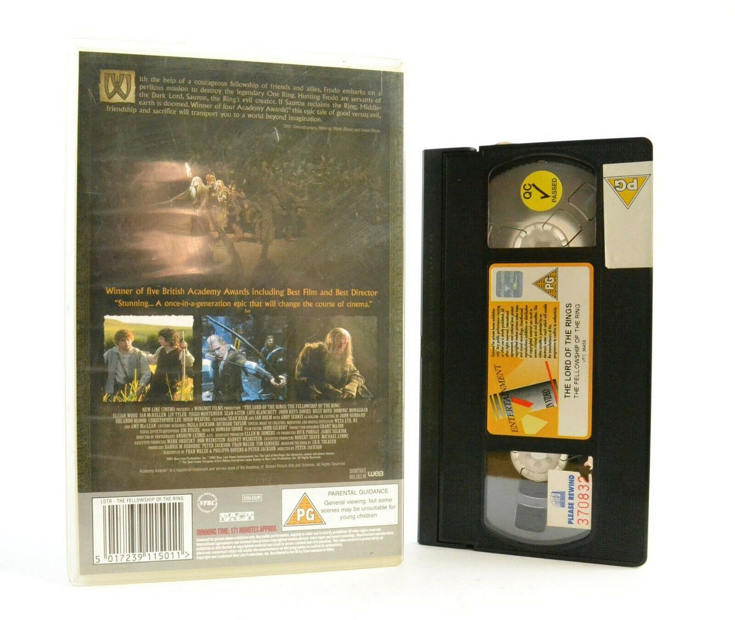 The Lord Of The Rings: The Fellowship Of The Ring - Large Box - Ex-Rental - VHS-