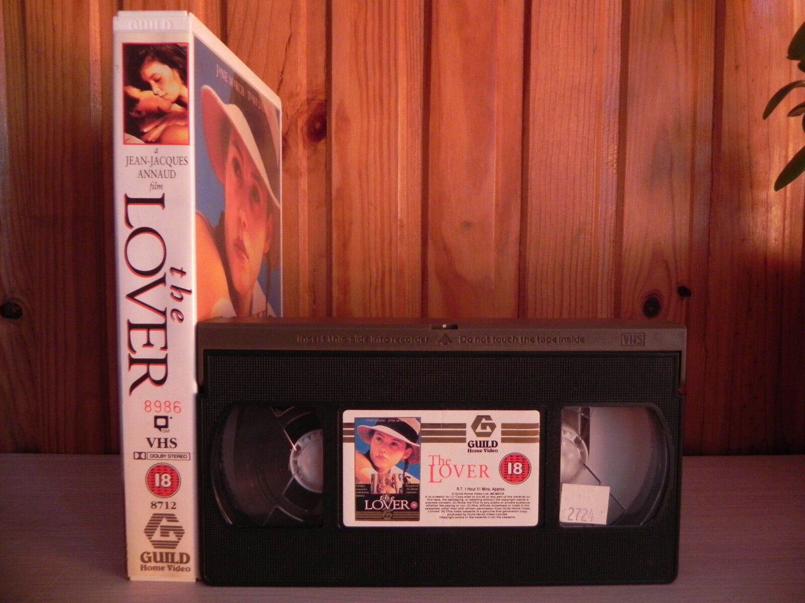 The Lover - Jane March - Risque Drama - Large Box Video - Ex-Rental - 8712 - VHS-